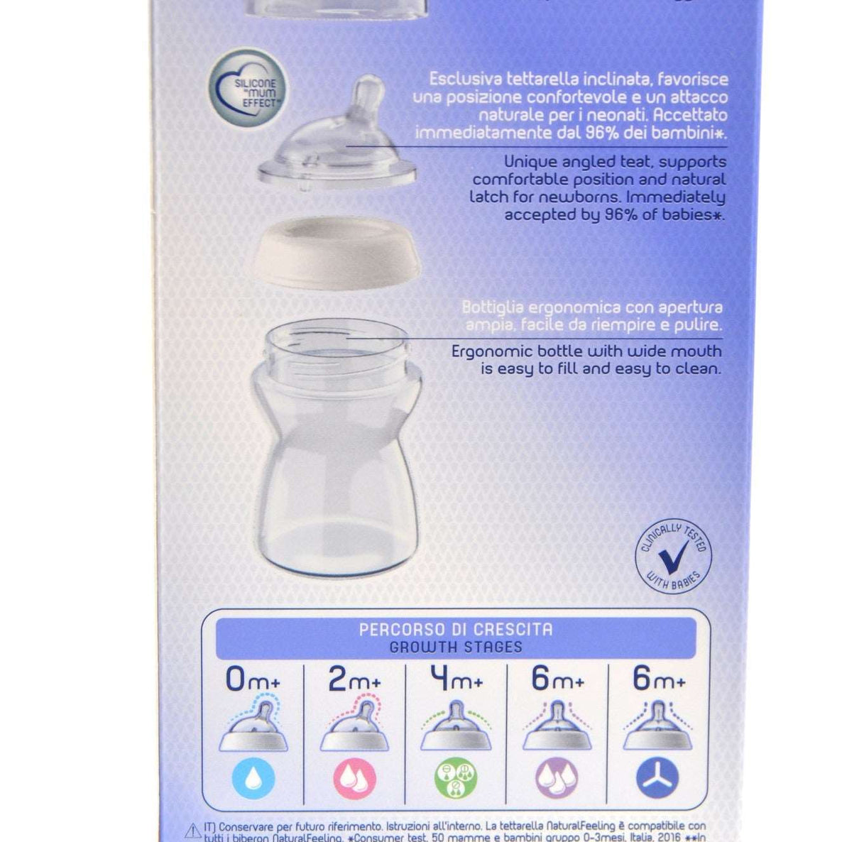 MamaApp Chicco Natural Feeling Bottle 2+ Months 250 ml