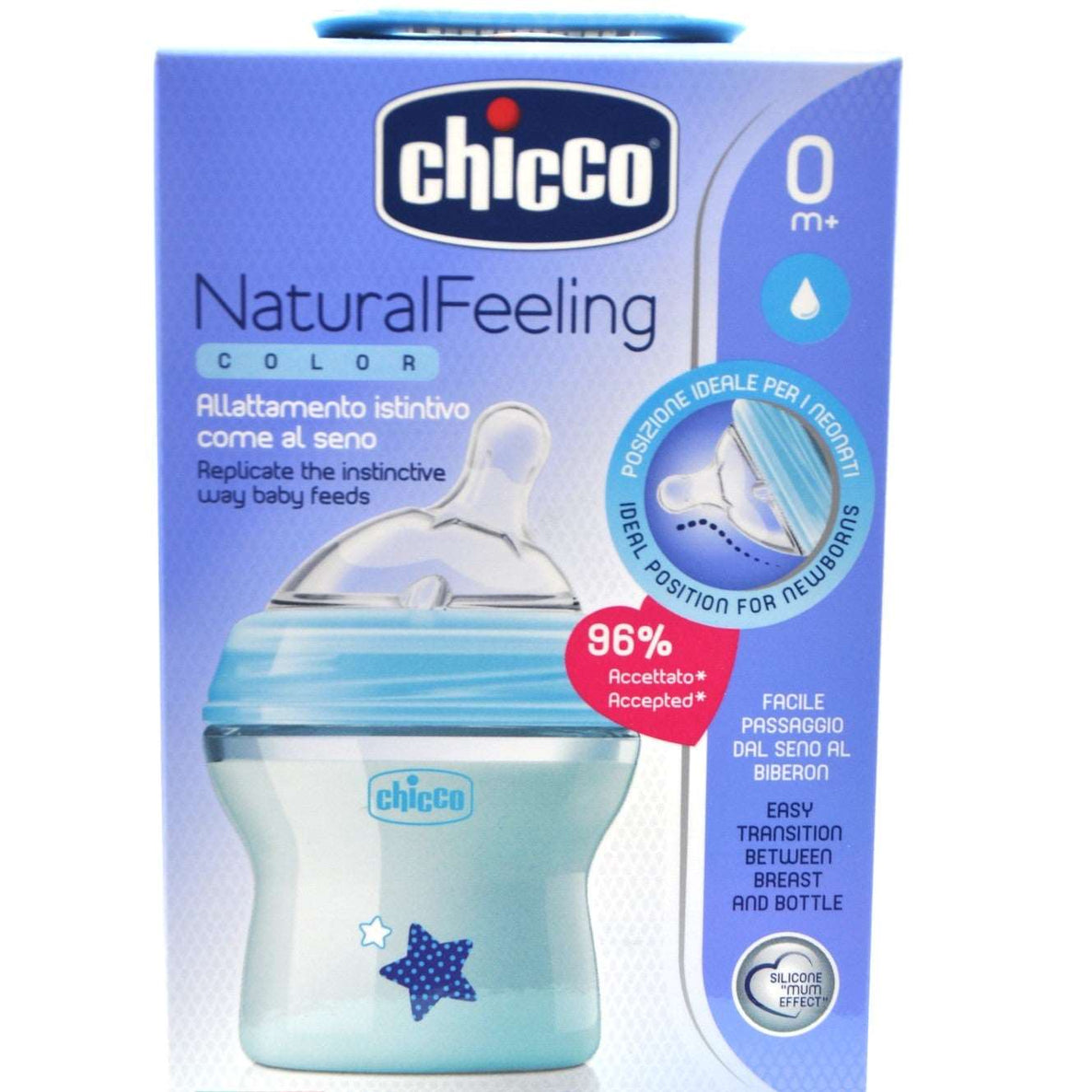 MamaApp Chicco Natural Feeling Bottle 0+ Months 150 ml