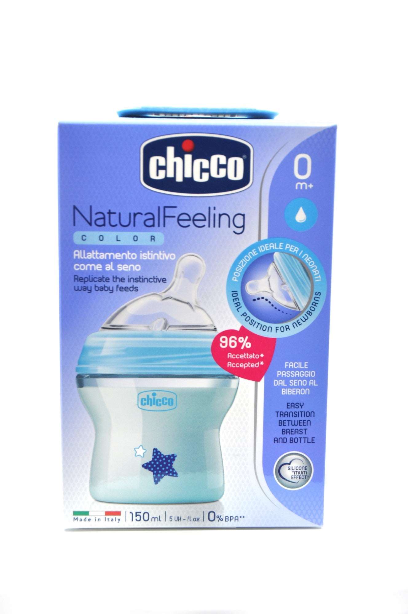 MamaApp Chicco Natural Feeling Bottle 0+ Months 150 ml