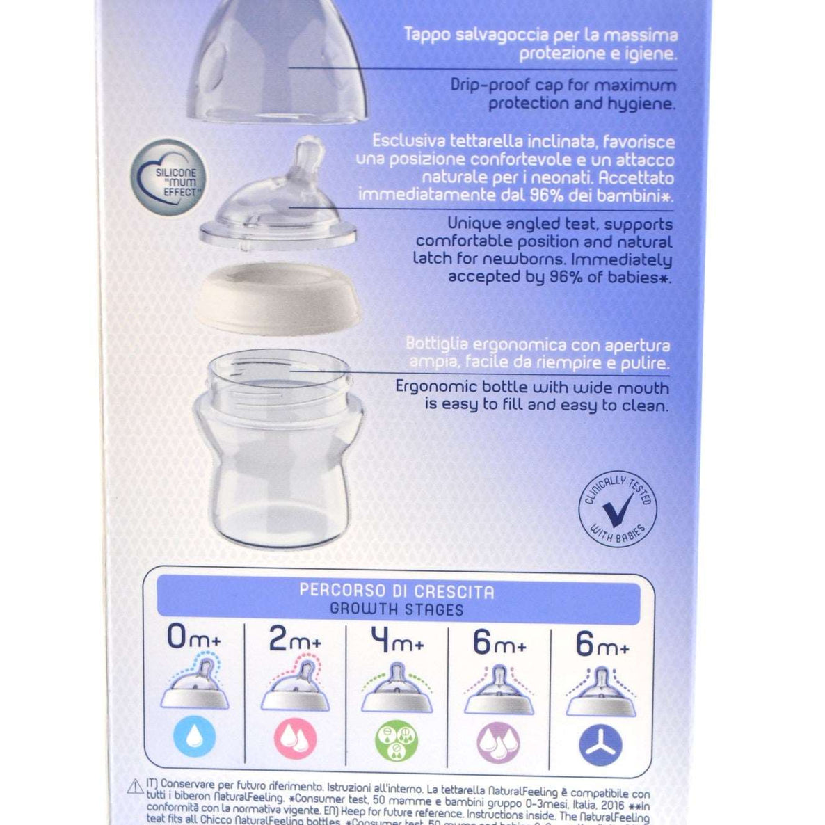 MamaApp Chicco Natural Feeling Bottle 0+ Months 150 ml