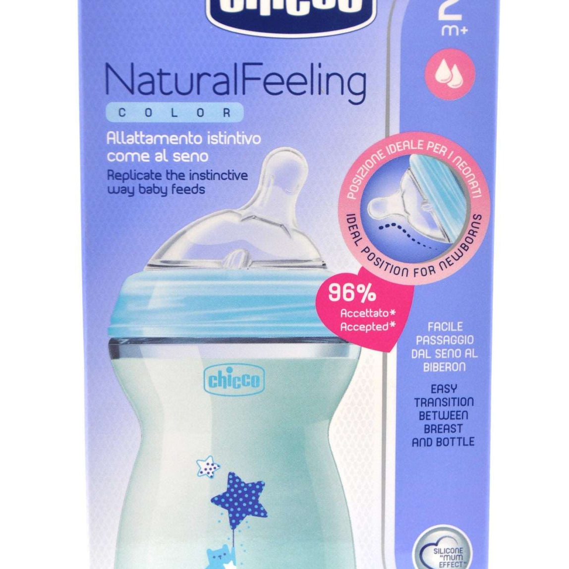Chicco Natural Feeling Bottle 2+ Months 250 ml - MamaApp