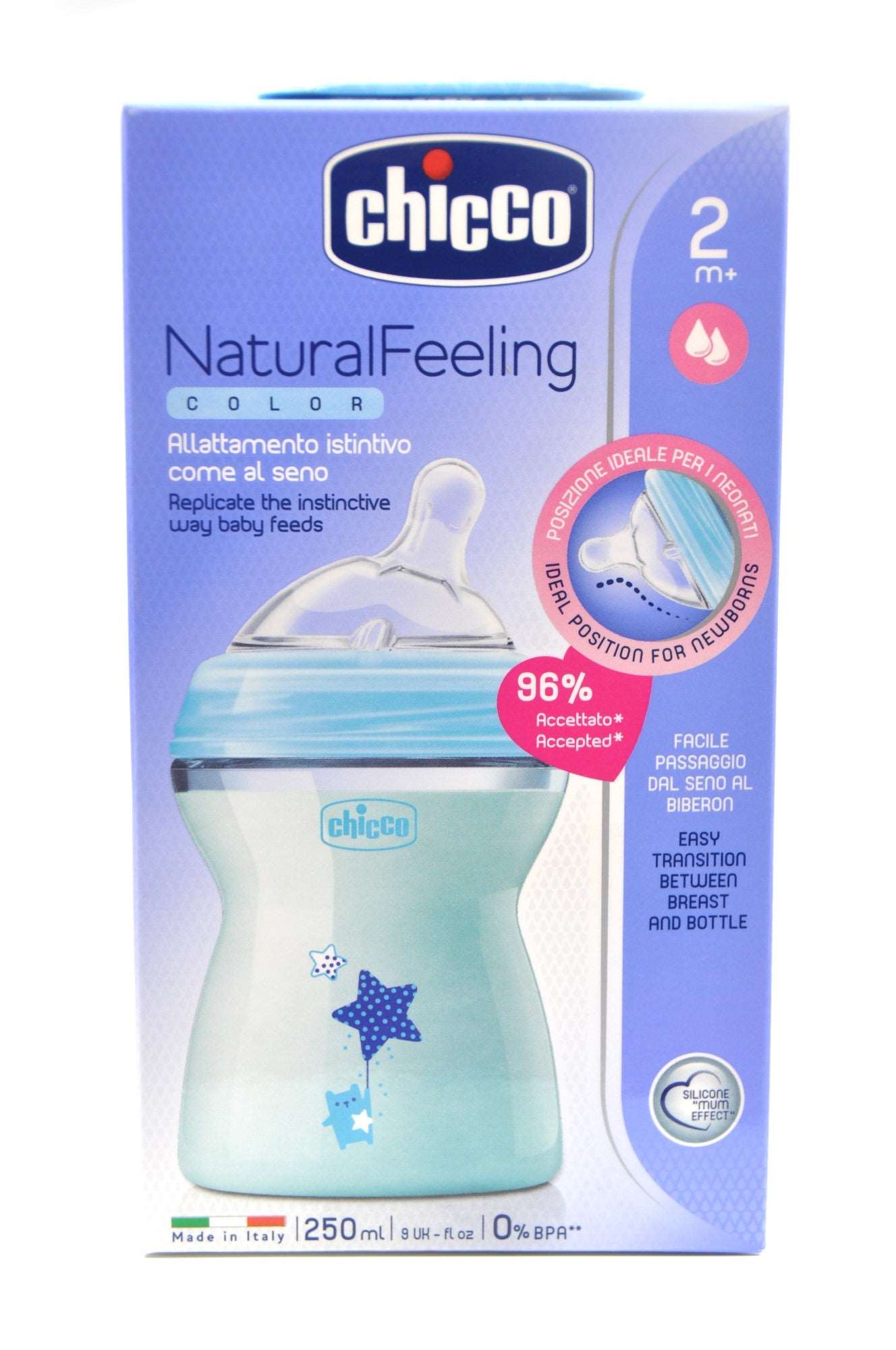 MamaApp Chicco Natural Feeling Bottle 2+ Months 250 ml