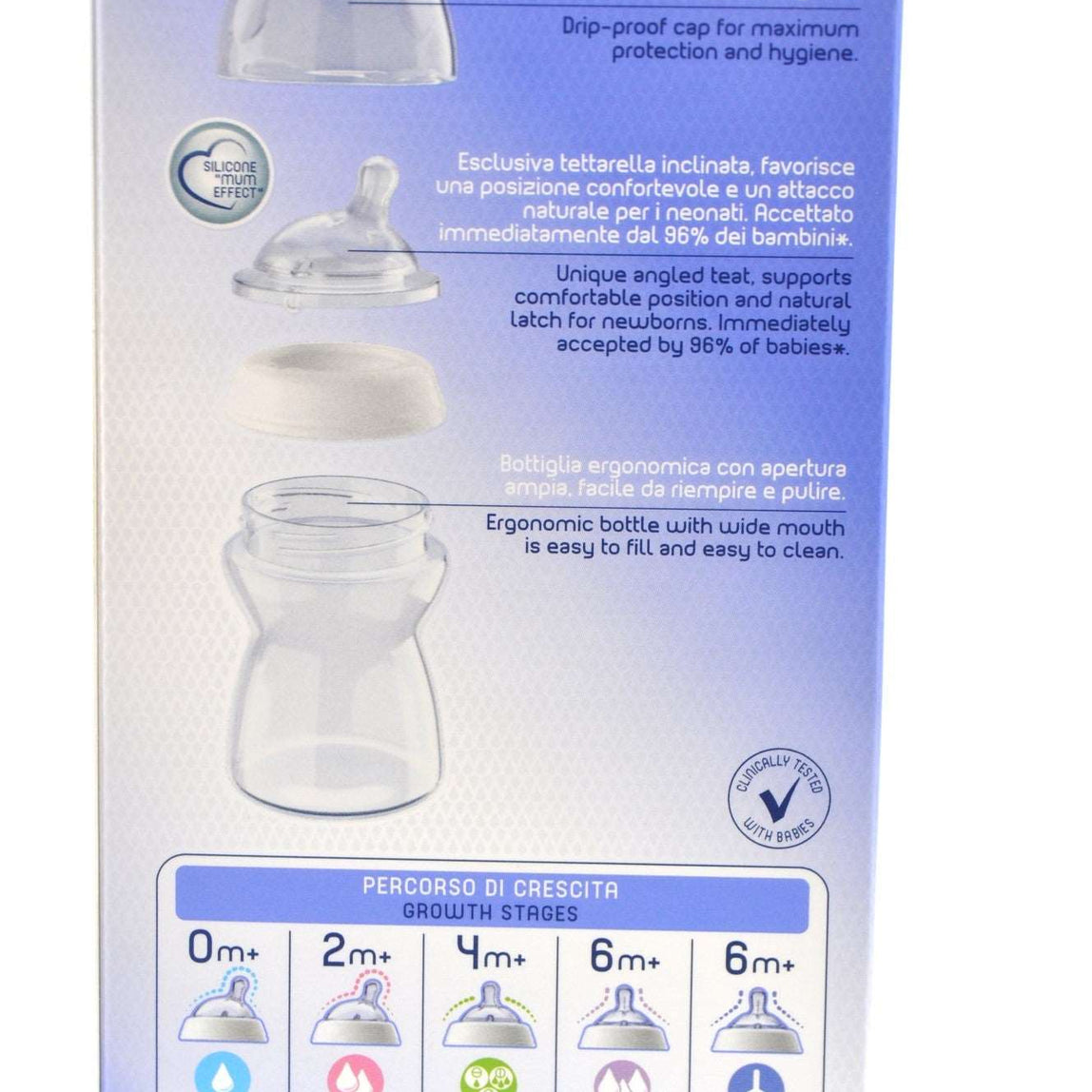 Chicco Natural Feeling Bottle 2+ Months 250 ml - MamaApp