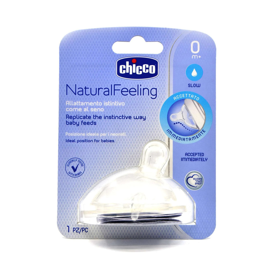 Chicco Teat Natural Feeling 2+ Months Medium - MamaApp