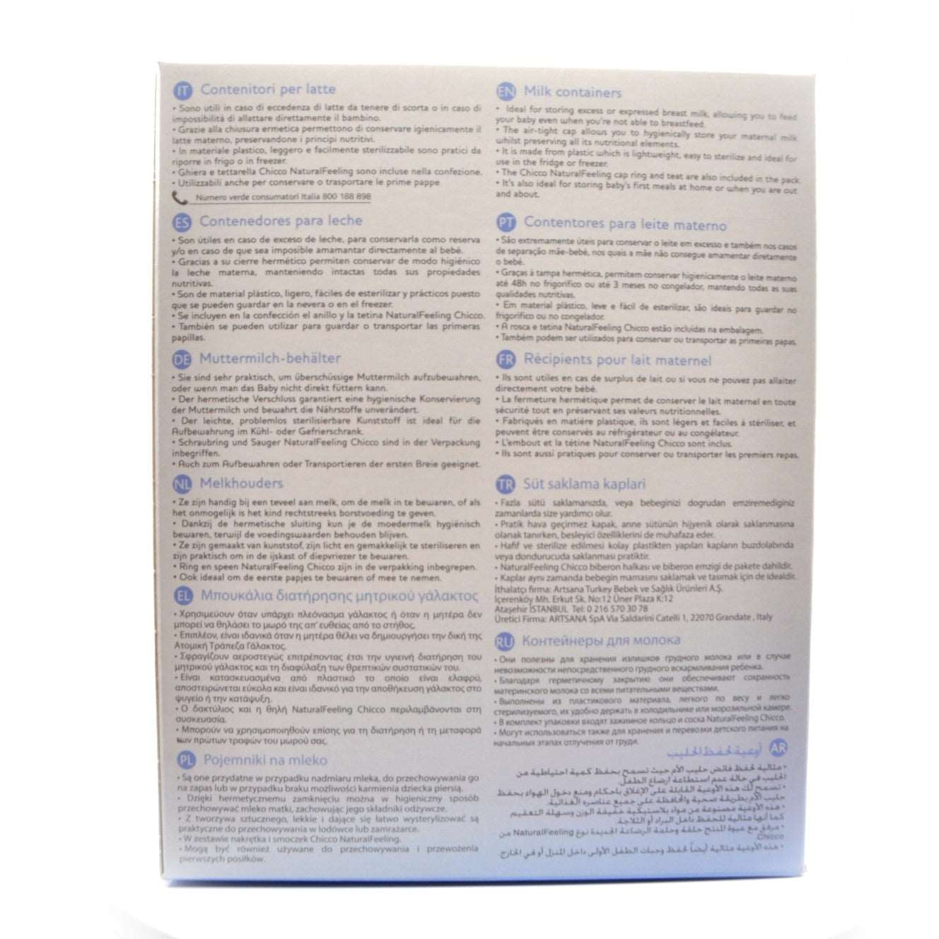 MamaApp Chicco Milk Container Natural Feeling