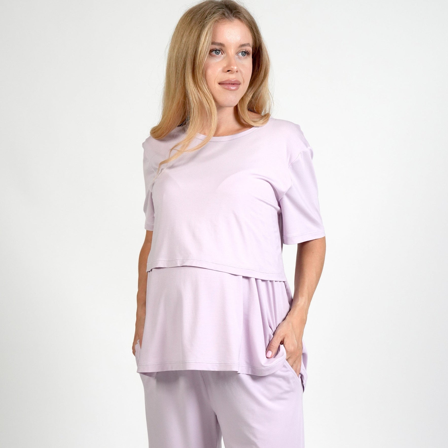 The Everyday Maternity Pants - Lavender