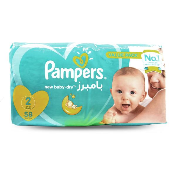 Pampers New Baby Dry Diapers Size 2 (58’s)