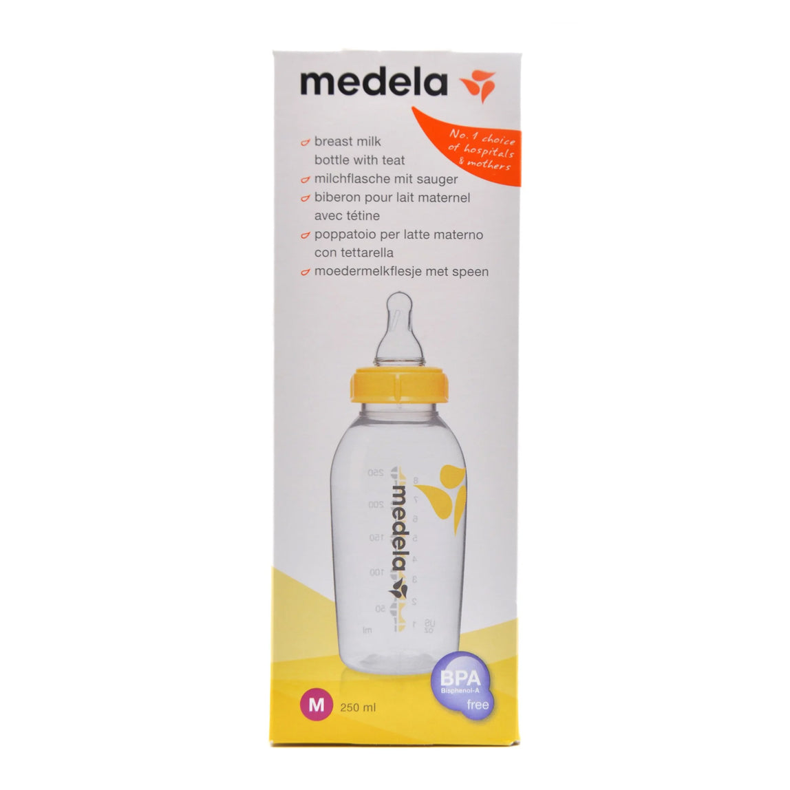 Medela Milk Bottle with Teat Medium Flow 250ml - MamaApp