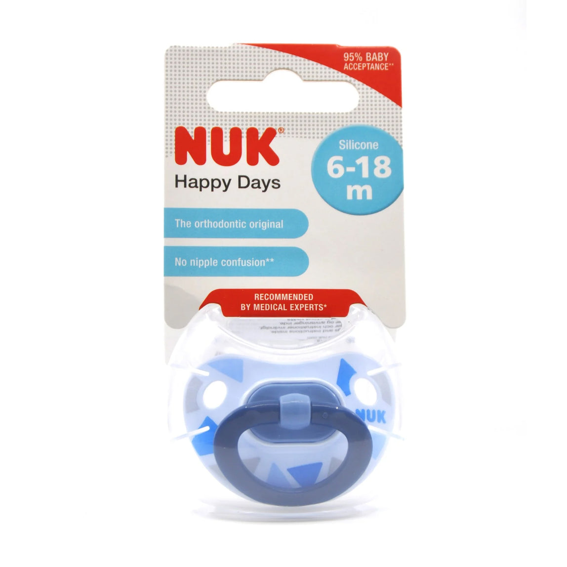 NUK Pacifier Silicone Size 2 Happy Days (1 Pc) - MamaApp
