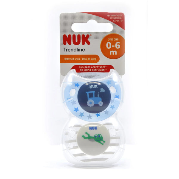 NUK Pacifier Silicone Size 1 Trendline Adore (2 Pcs)