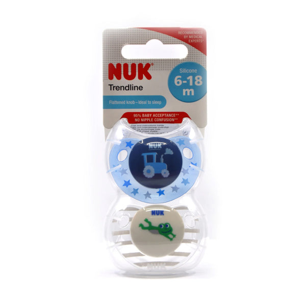 NUK Pacifier Silicone Size 2 Trendline Adore (2 Pcs)