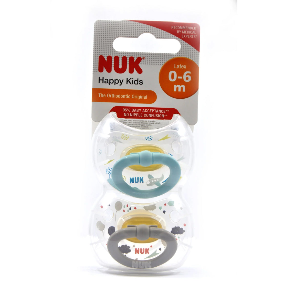 NUK Pacifier Latex Size 1 Happy Kids - MamaApp