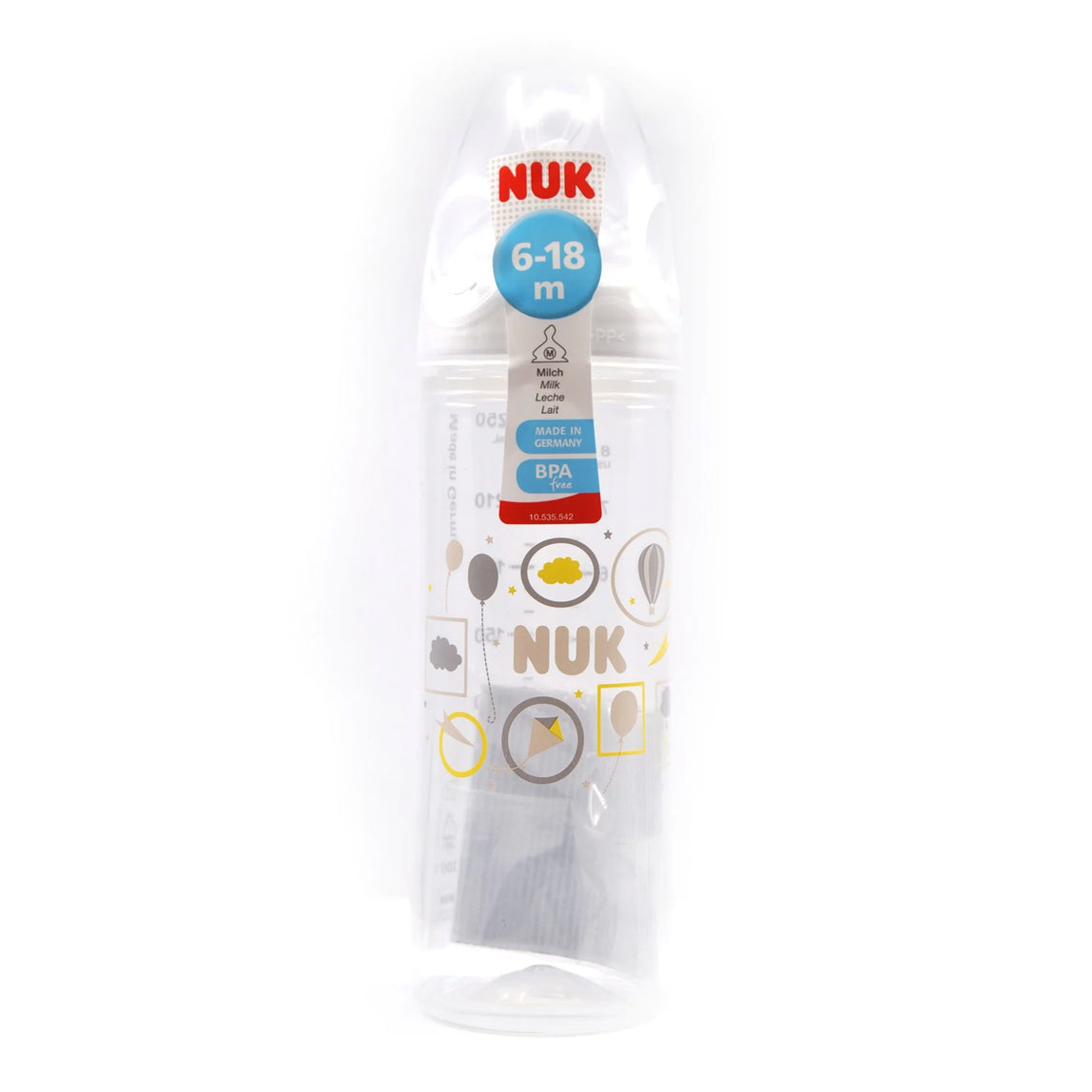 NUK Classic Love Plastic Bottle Size 2 250ml - MamaApp