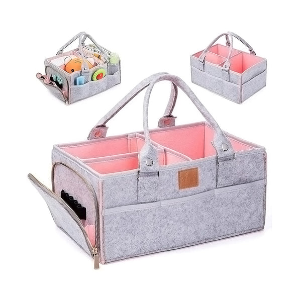 MamaApp Nappy Organizer Diaper Caddy - Navy Blue