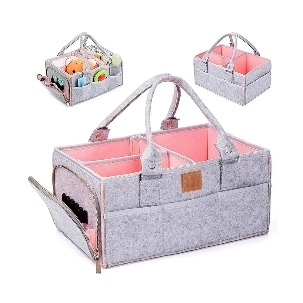 MamaApp Nappy Organizer Diaper Caddy - Navy Blue