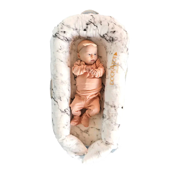 DockATot Deluxe+ Pod - Carrara Marble (0-8 months old baby) - MamaApp