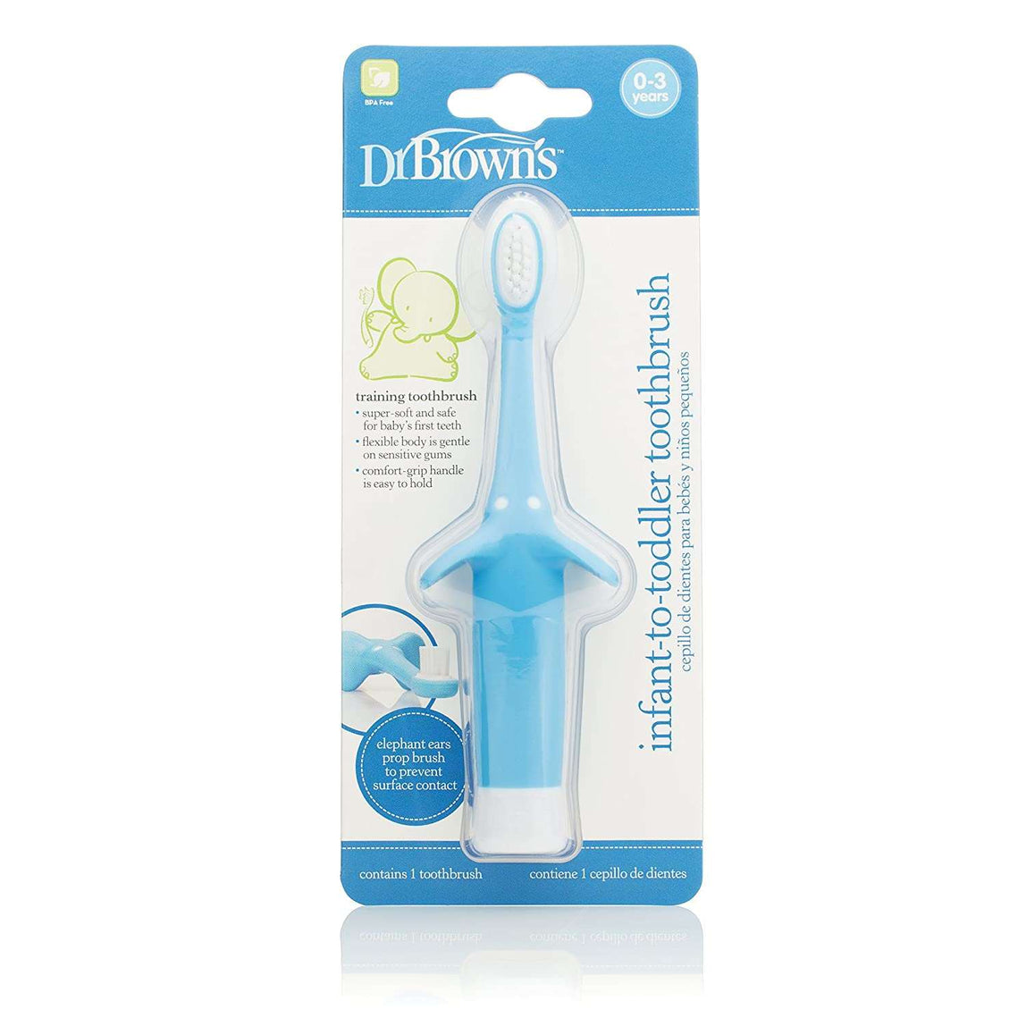 Dr. Brown's Infant to Toddler Toothbrush (Elephant) - MamaApp