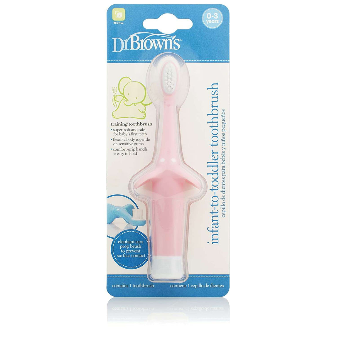 Dr. Brown's Infant to Toddler Toothbrush (Elephant) - MamaApp