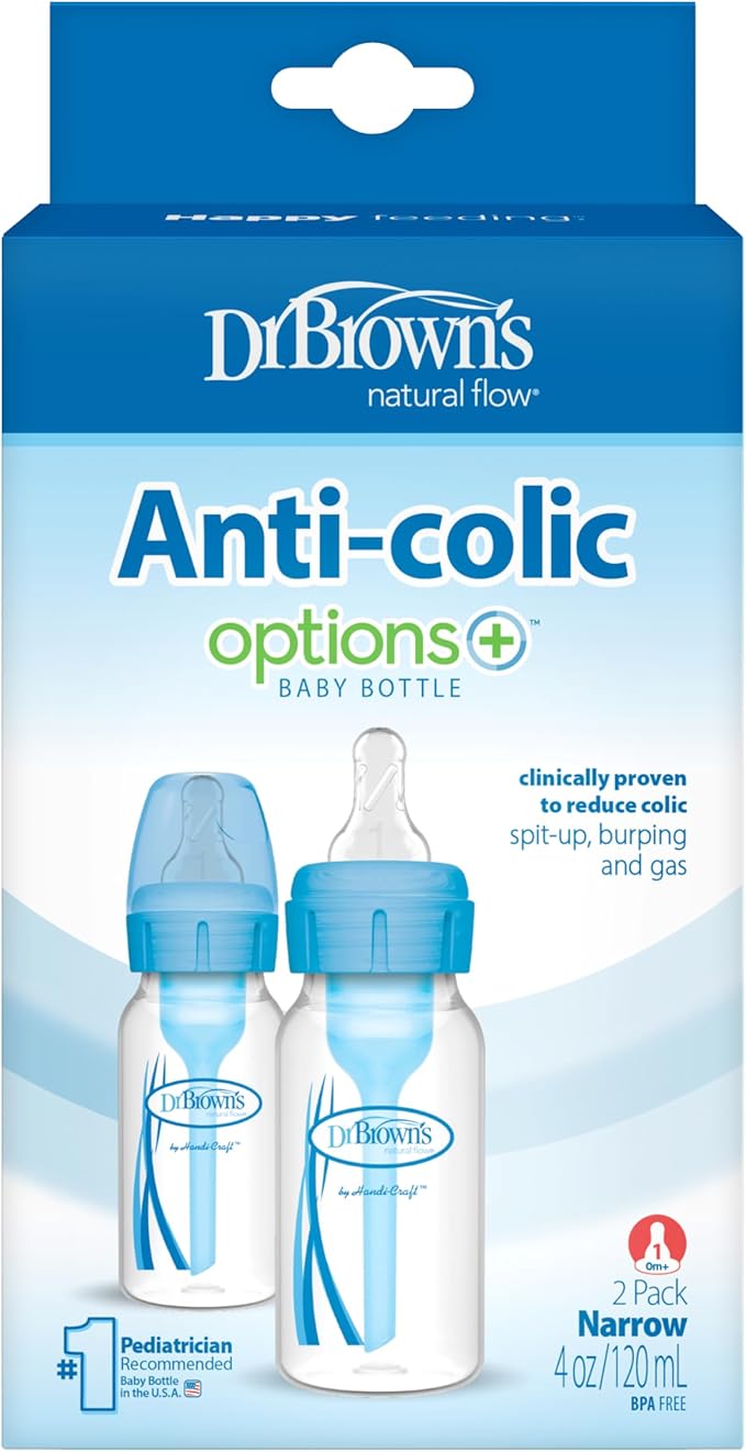 Dr. Brown's Natural Flow PP Plastic Options Plus Narrow Bottle 120ml