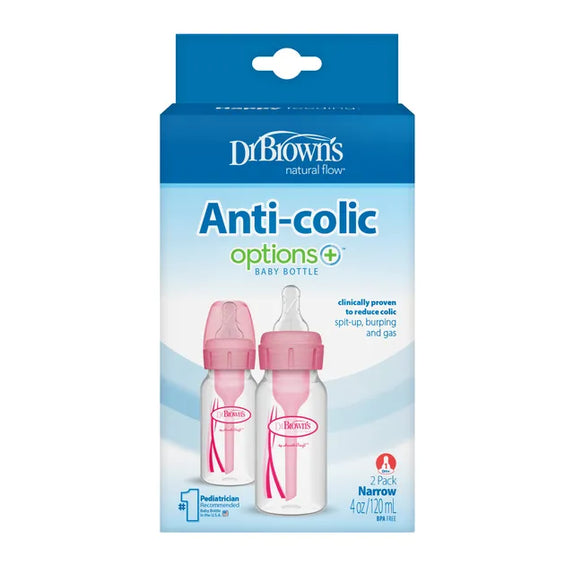 Dr. Brown's Natural Flow PP Plastic Options Plus Narrow Bottle 120ml - MamaApp
