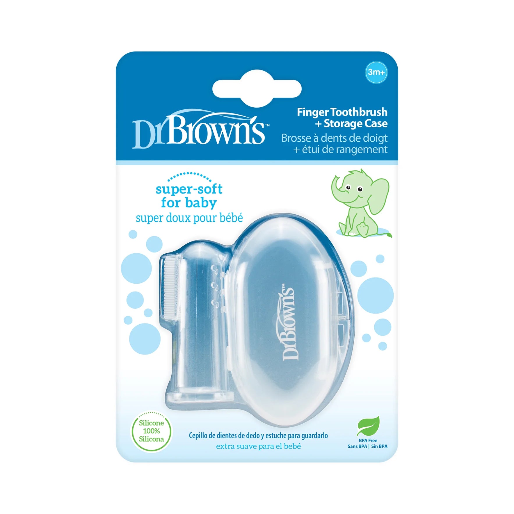 Dr. Brown's Silicone Finger Toothbrush with Case