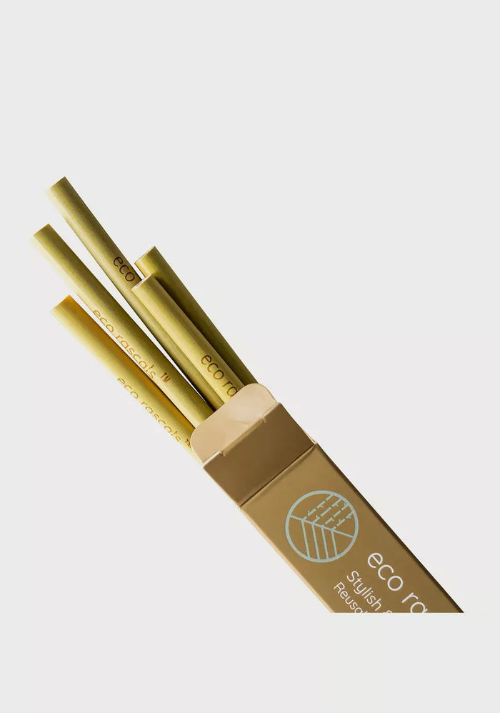 Eco Rascals 5 Pcs Reusable Bamboo Straws