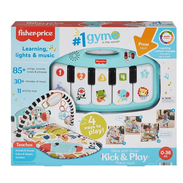Fisher Price - Glow And Grow Kick And Play Piano Gym - Green