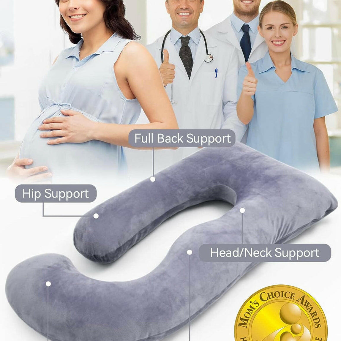 Momcozy u shaped pregnancy pillow