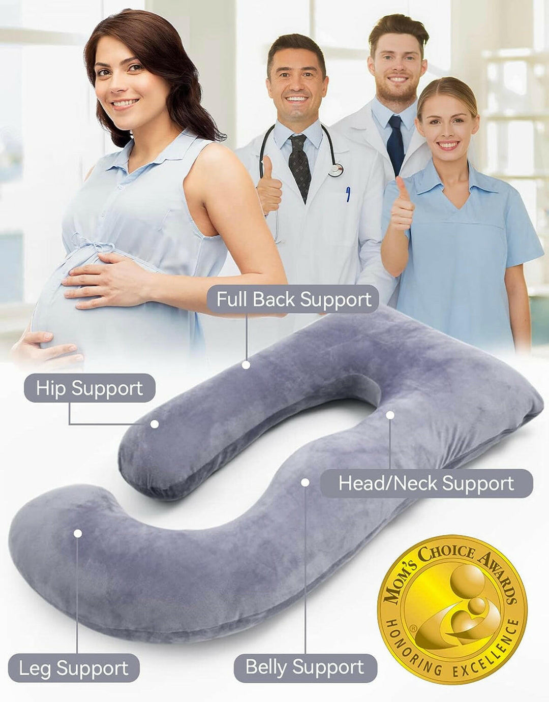 Momcozy U Shaped Pregnancy Pillow