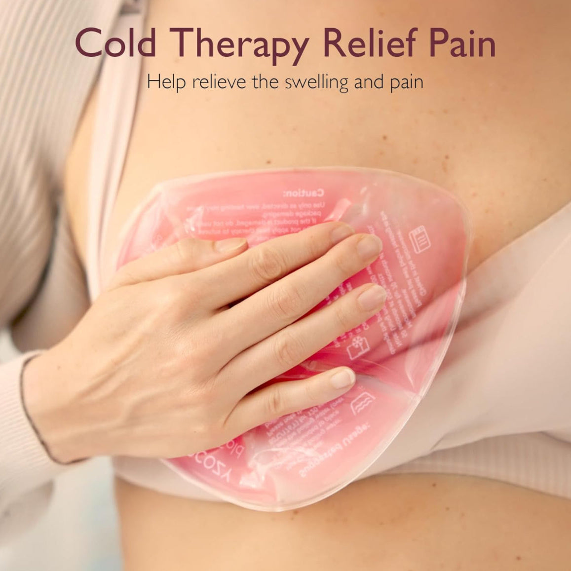 Momcozy Hot and Cold Breast Pads, 2 Pads