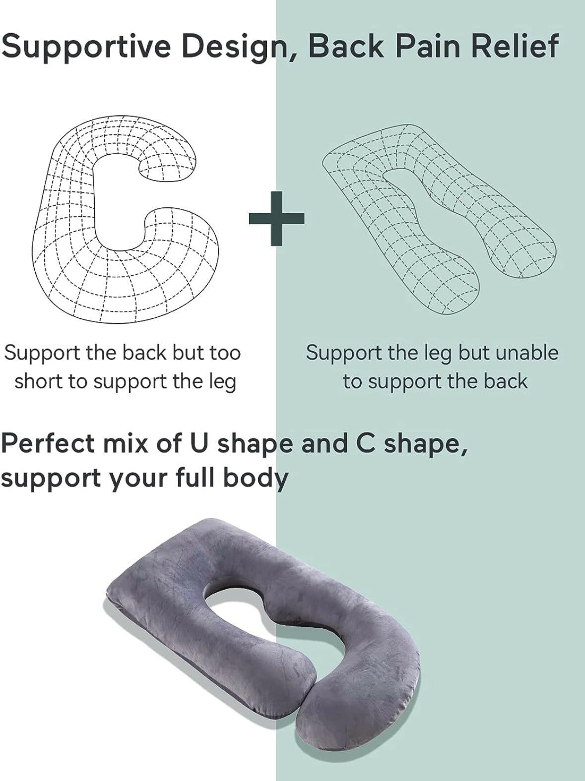 Momcozy U Shaped Pregnancy Pillow