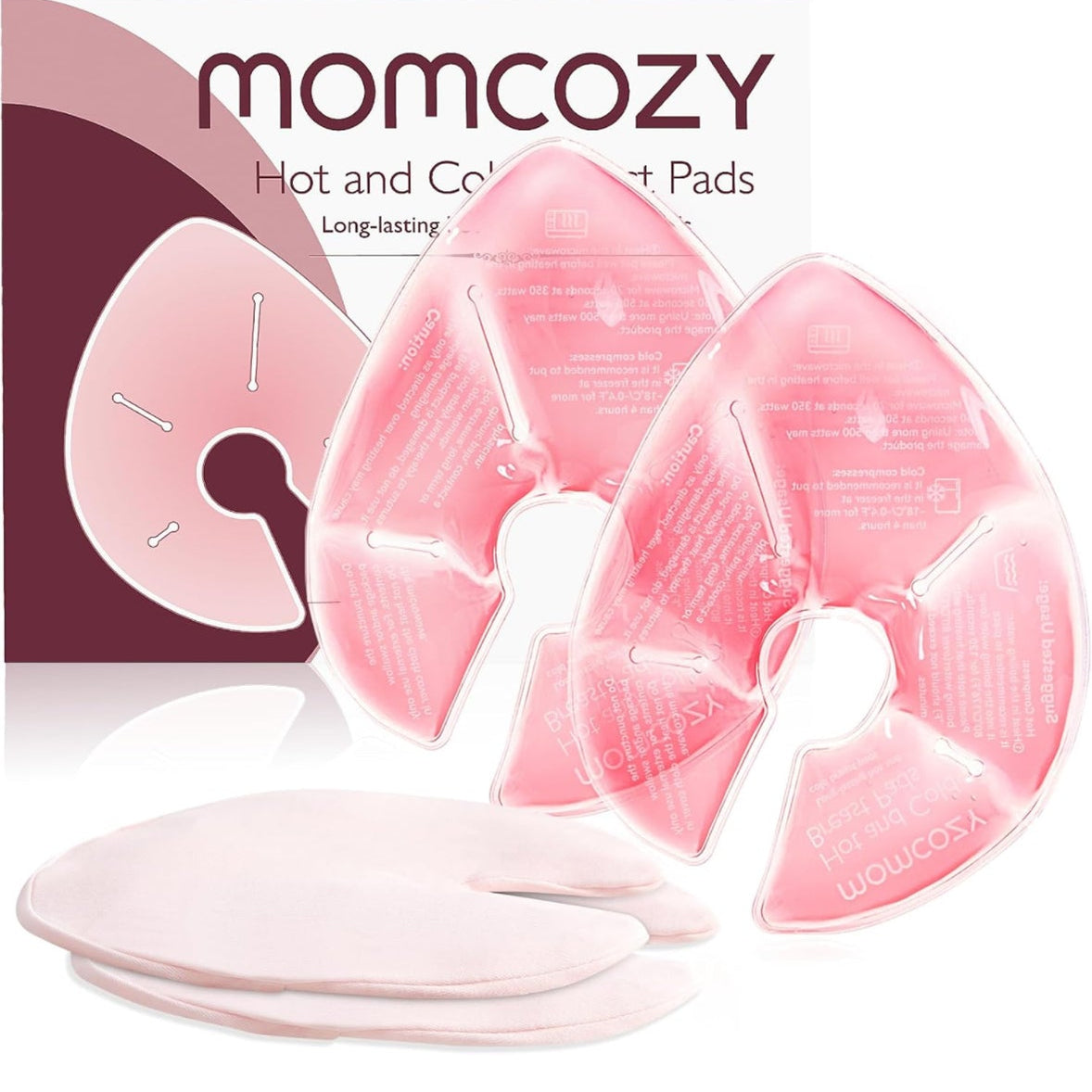 Momcozy Hot and Cold Breast Pads, 2 Pads