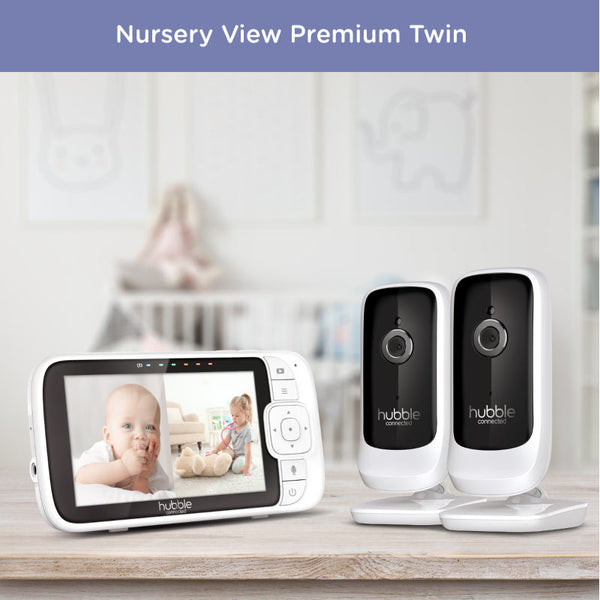 Hubble Nursery View Premium Twin 5" Video Baby Monitor