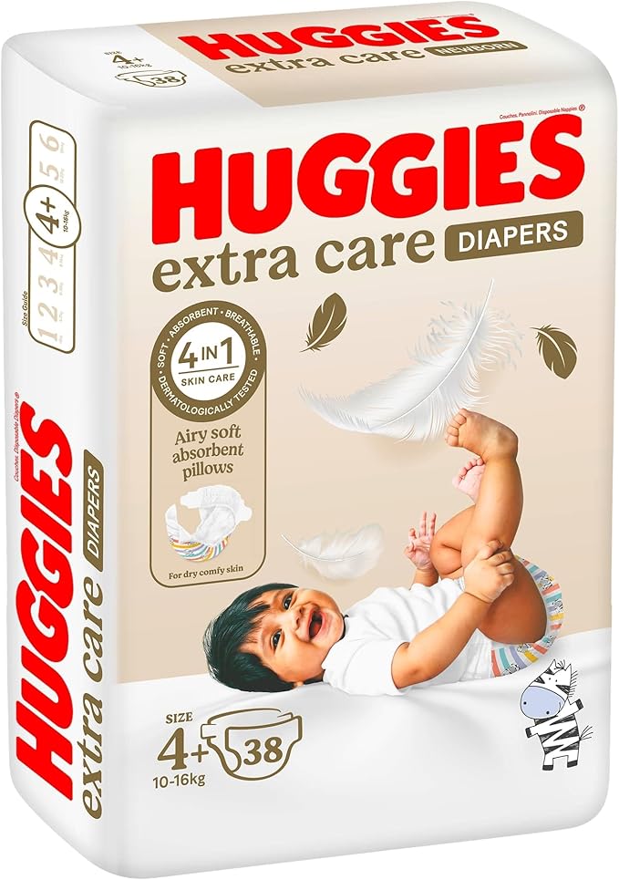 Huggies Diaper Extra Care 4+ Value Pack (38's)