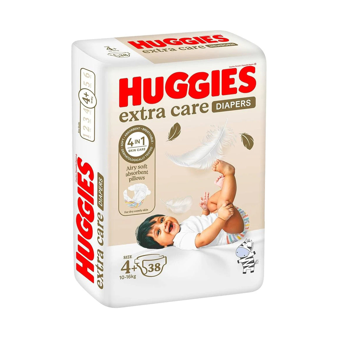 Huggies Diaper Extra Care 4+ Value Pack (38's) - MamaApp