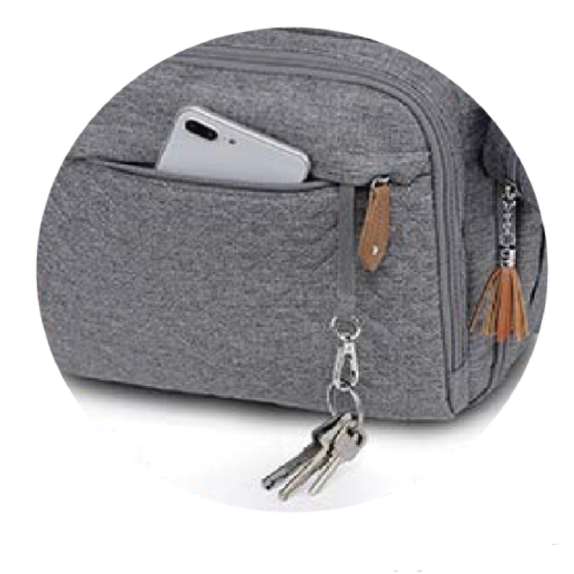 Moon karyme diaper back pack grey