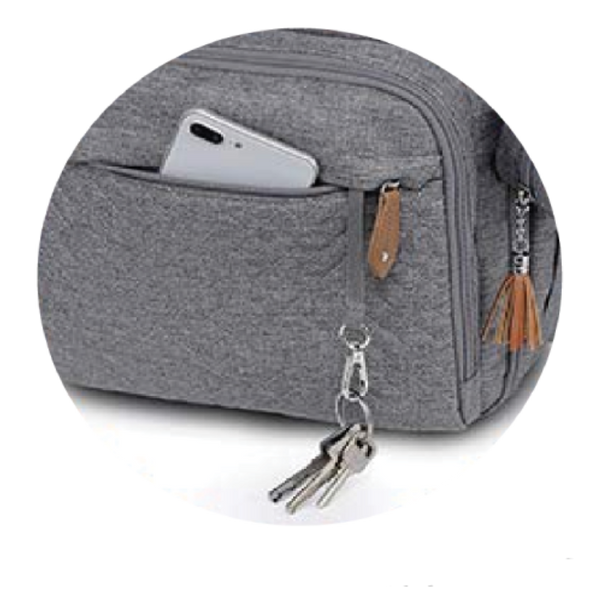 MOON KaryMe – Backpack Diaper Bag – Light Grey