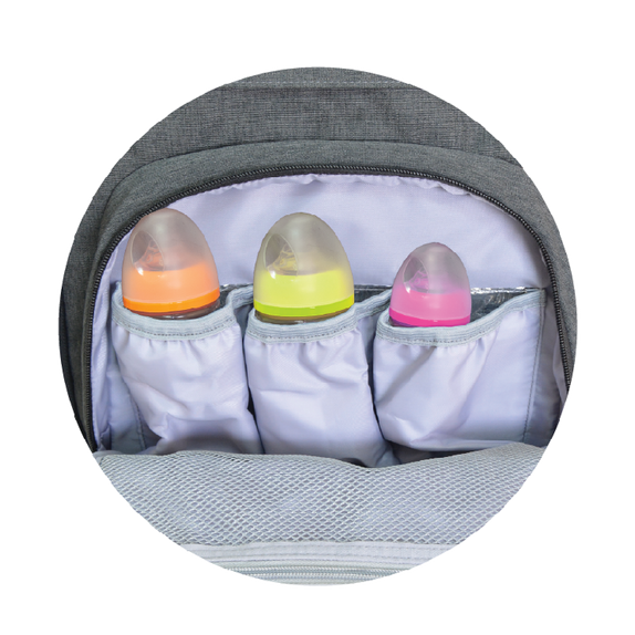 Moon karyme diaper back pack dark grey