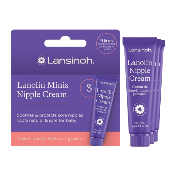 Lansinoh Lanolin Nipple Cream Travel Size 3 x 7ml - MamaApp Qatar