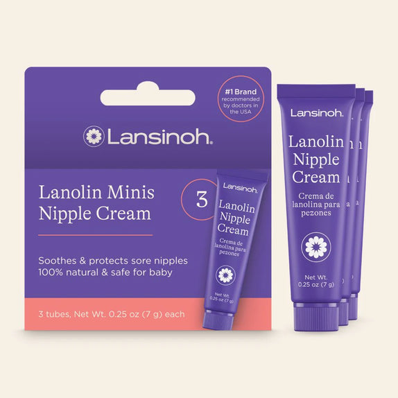 Lansinoh Lanolin Nipple Cream Travel Size 3 x 7ml - MamaApp