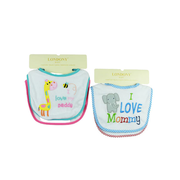 Londony Baby 2pcs Bib - MamaApp