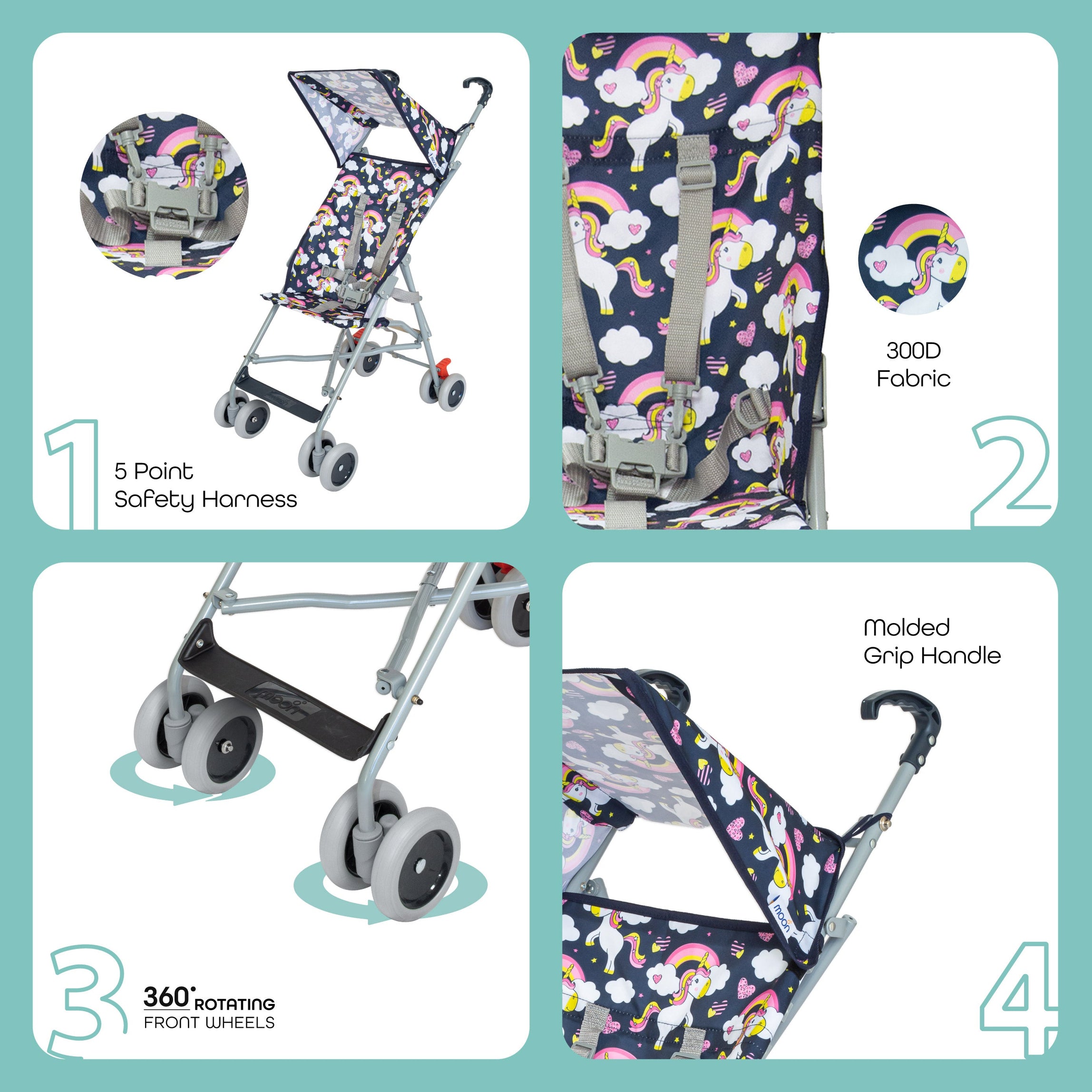 MOON Jet - Buggy - Printed Unicorn