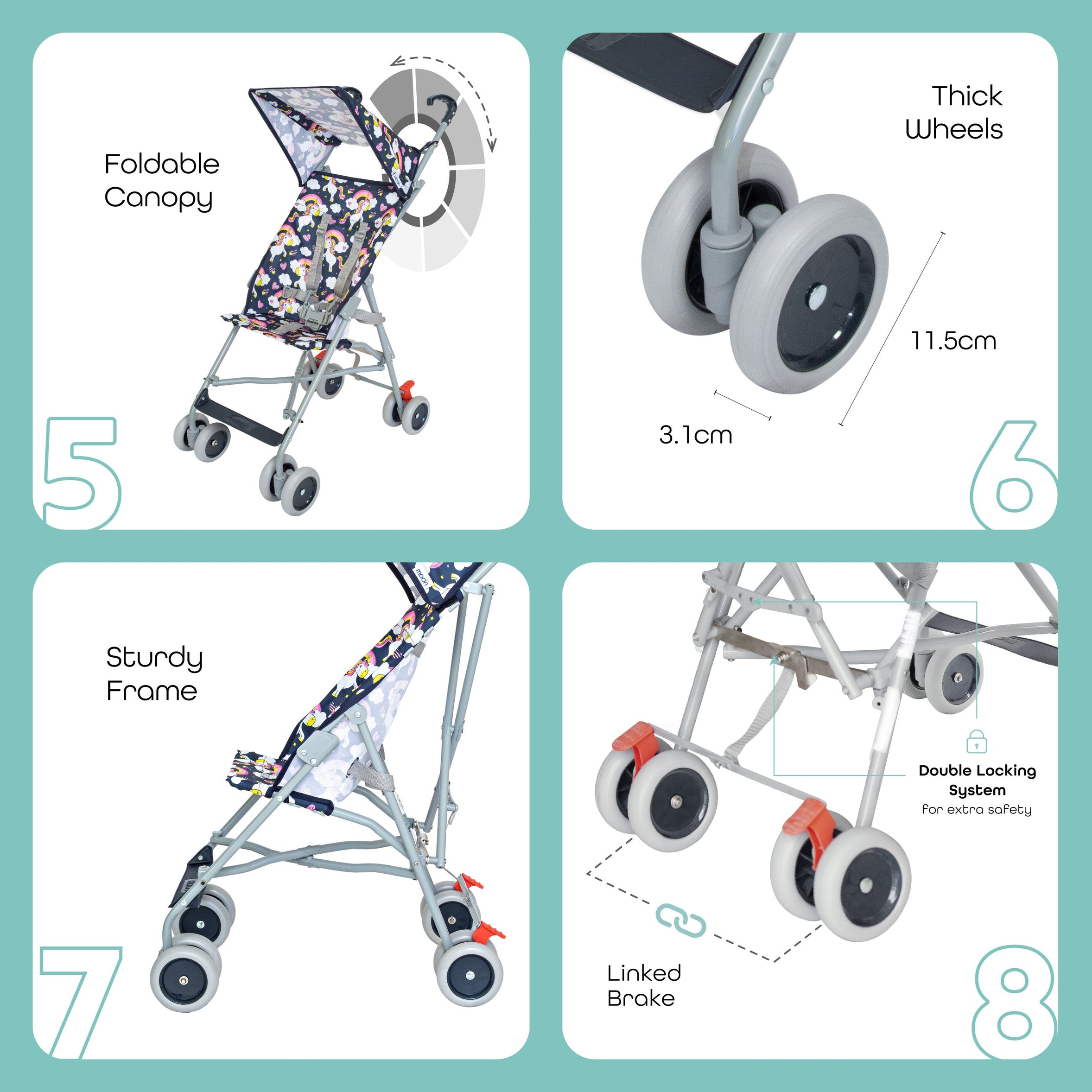 MOON Jet - Buggy - Printed Unicorn