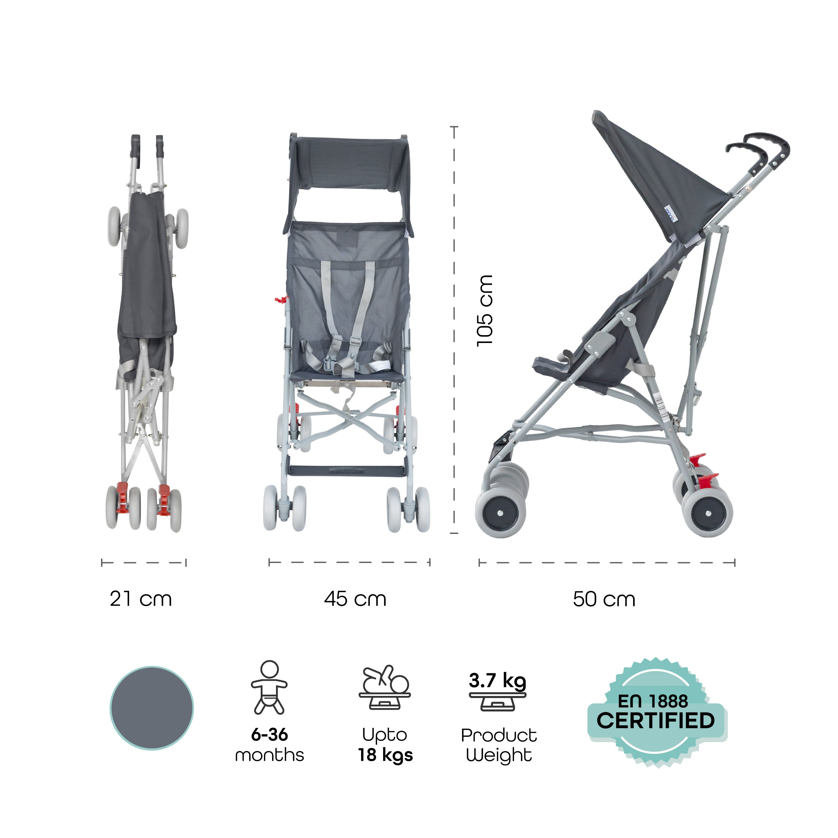 MOON Jet - Buggy - Light Grey