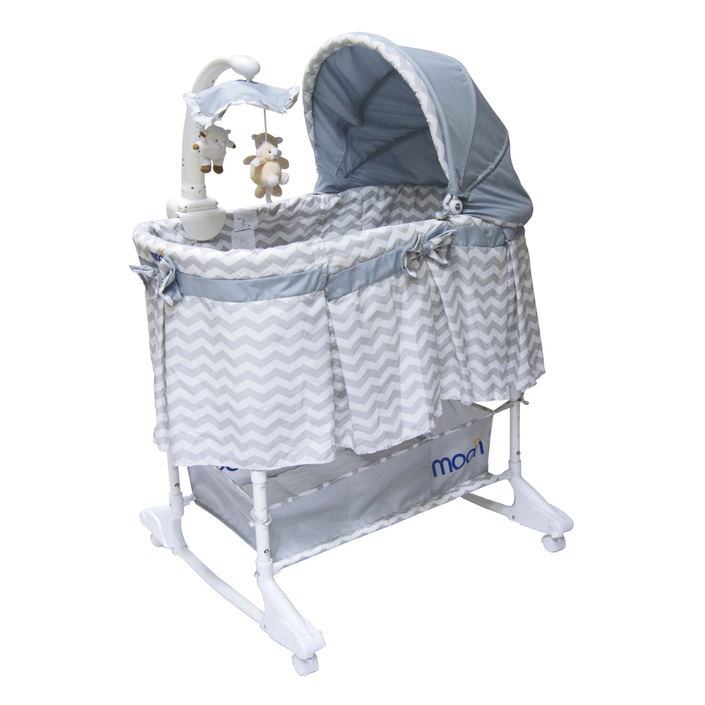 MOON Soffy 4-in-1 Convertible Cradle – Grey Line