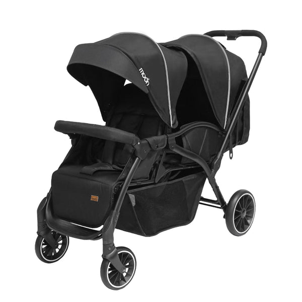 MOON Dois - Twin Stroller - Black, Twin Baby Stroller Pram
