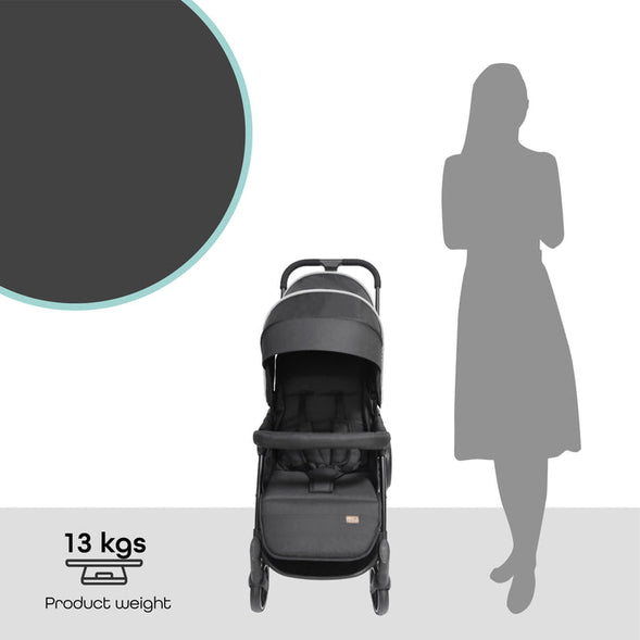 MOON Dois - Twin Stroller - Black, Twin Baby Stroller Pram