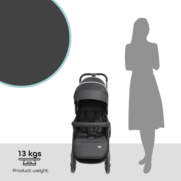 MOON Dois - Twin Stroller - Black, Twin Baby Stroller Pram