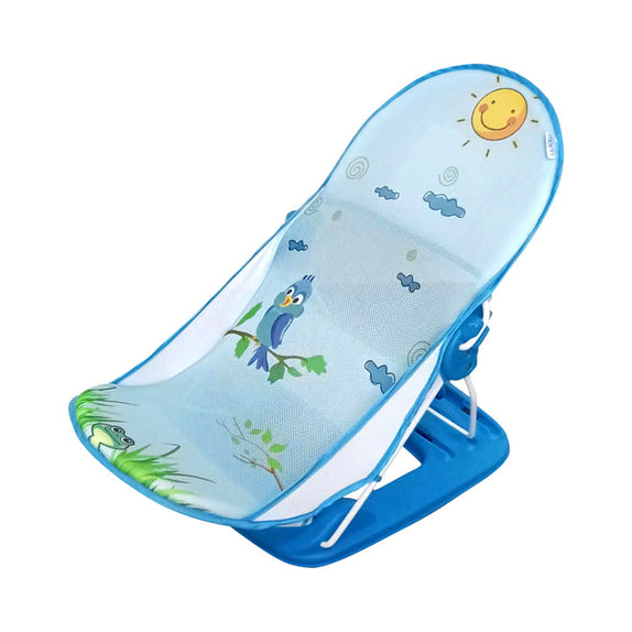 Moon baby bather green light blue