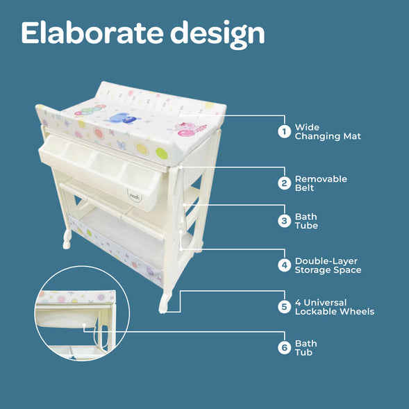 Moon Changing Station – Baby Elephants with Balloons